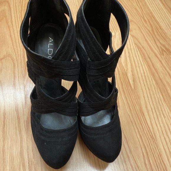 Aldo Black High Heels Size 8.5 - Picture 1 of 6